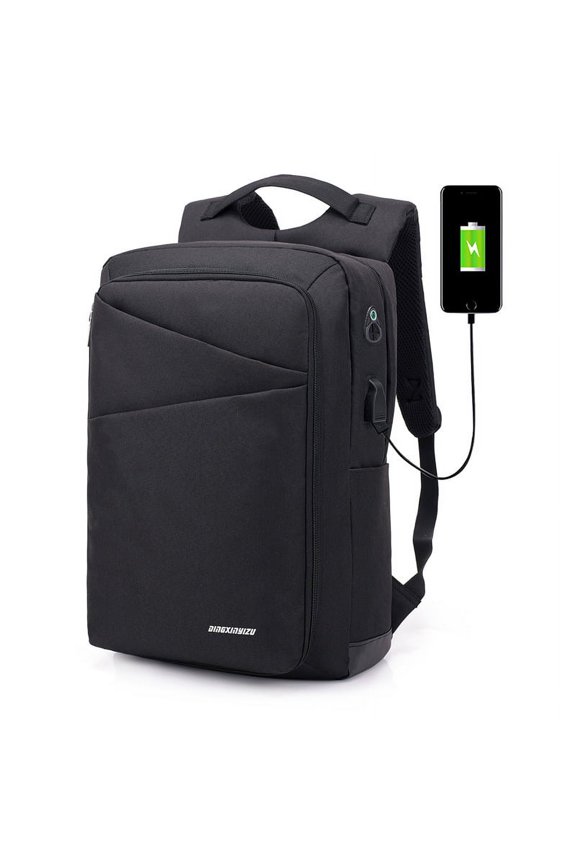 Usb men's business shoulder bag can be charged,black