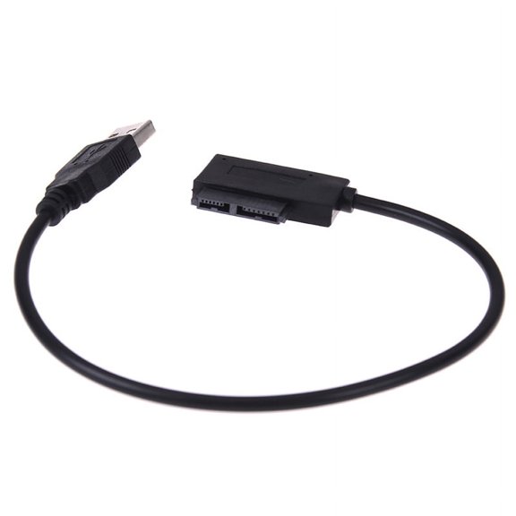 Usb to 7+6 13pin slim sata/ide cd dvd rom optical drive cable adapter