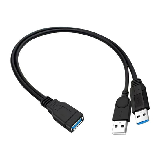 Usb3.0 To Two Extension Cable Usb Computer 1 To 2 Power Splitter Female/Male To Two Male/ Female Converter