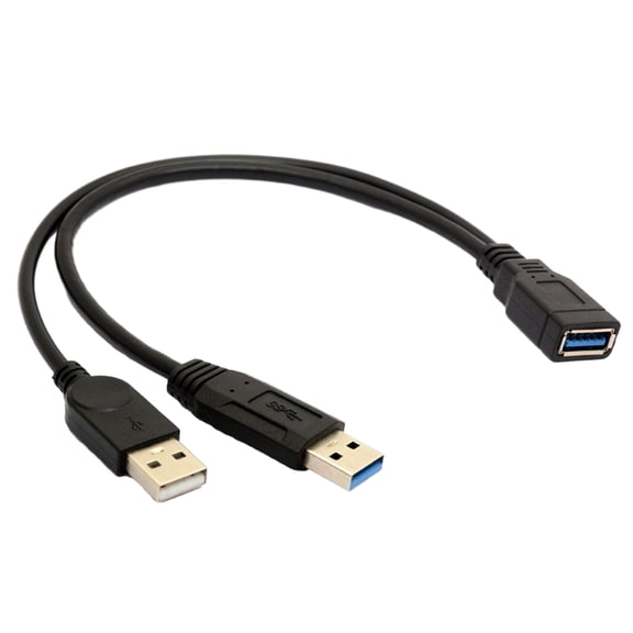 Usb3.0 To Two Extension Cable Usb Computer 1 To 2 Power Splitter Female/Male To Two Male/ Female Converter