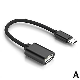 Rankie Micro USB (Male) to USB 2.0 (Female) Adapter, On-The-Go (OTG)  Convertor Cable, 3-Pack, Black