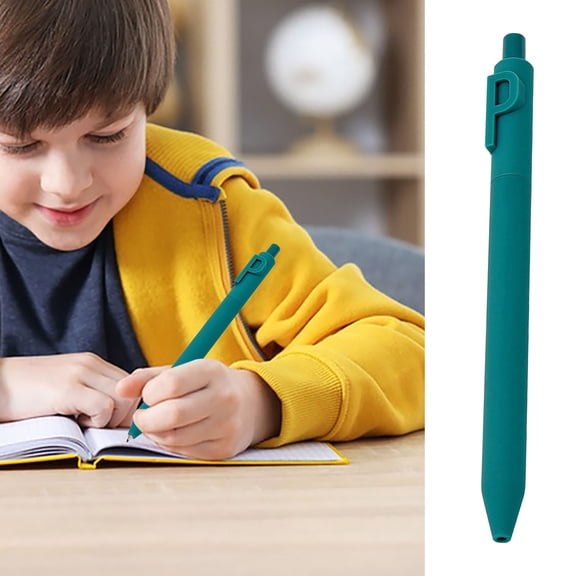 Usbinx Life 0.5mm Black Gel Ink Pen Alphabet Letter Barrel Large Capacity 2ml Smooth Quick Dry Writing Pen for Students and Office Exam Use 1 Pack