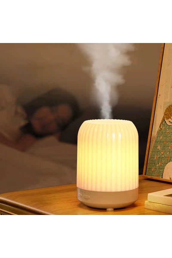 250ml Quiet Ultrasonic Aroma Humidifier Diffuser Night Light Low Noise 35dB USB Desk Top Air Mist 10x13.8cm
