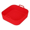 thumbnail image 1 of Usbinx Life 8 Inch Reusable Silicone Air Fryer Liner Nonstick Basket Pad Perforated Heat Resistant 20cm, 1 of 4