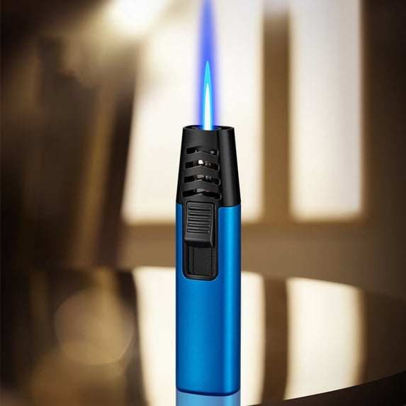Usbinx Life Blue Flame Butane Turbo Torch Refillable Windproof Soldering Lighter Culinary Grill Flame Adjustable 1pc