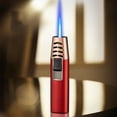 thumbnail image 1 of Usbinx Life Blue Flame Butane Turbo Torch Refillable Windproof Soldering Lighter Culinary Grill Flame Adjustable 1pc, 1 of 3