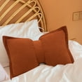 thumbnail image 1 of Usbinx Life Bow Shaped Cotton Linen Throw Pillow 50x30cm Reversible Lumbar Cushion Decorative Sofa Pillow, 1 of 6