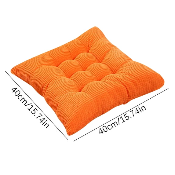 Usbinx Life Chair Cushion Seat Pad with Ties Pearl Cotton Filled Reversible Chair Pad for Office Dining Patio Car Contoured Soft Supportive Machine Washable 1 Piece
