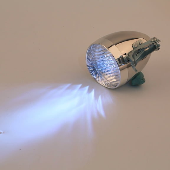 Usbinx Life Classic LED Vintage Bike Headlight Front Lamp 3 AAA Battery ABS Waterproof Retro Style for Night Riding Bicycle Accessories