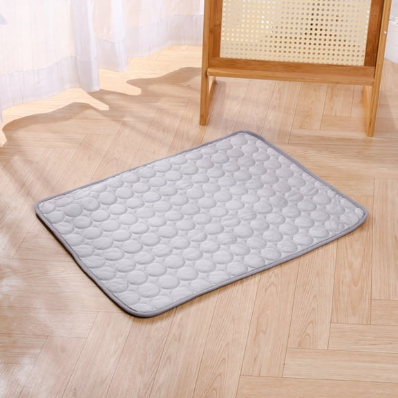 Usbinx Life Cooling Dog Mat Summer Pet Ice Silk Cushion Washable Breathable Pet Sleeping Pad for Sofa Floor Crate Travel Spring Summer Use