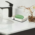 thumbnail image 1 of Usbinx Life Drain Connected Soap Box with Lid European Style Bathroom Soap Holder with Vent Holes 13.5x8.7x2.8cm, 1 of 6