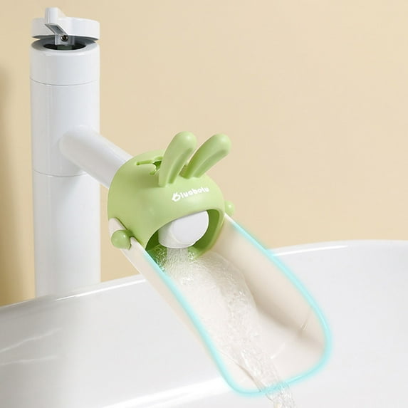 Usbinx Life Faucet Extender U-Shaped Soft TPR Spout Child-Friendly Sink Adapter — Kids Handwashing Aid Splash Guard