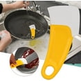 thumbnail image 1 of Usbinx Life Flexible Kitchen Scraper Heavy Duty Heat Resistant Plastic Pan Scraper 15x6.5cm Non-Scratch Cookware Cleaner, 1 of 5