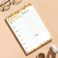 thumbnail image 1 of Usbinx Life Floral Weekly Meal Planner Magnetic Refrigerator Notepad 60 Pages Tear Off Grocery List 25.4x17.6cm, 1 of 6