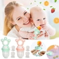 thumbnail image 1 of Usbinx Life Food Feeder Fruit Vegetable Teether Silicone Feeding Bag Adjustable Length BPA Free for Teething Self Feeding 1 Pack 11x5.5cm, 1 of 5