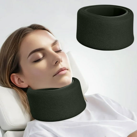 Usbinx Life Four-Season Neck Support Collar Ergonomic Cervical Brace for Office, Travel, Forward Head Posture Correction 51x8.5cm Gray, Black, Green, Blue, Red