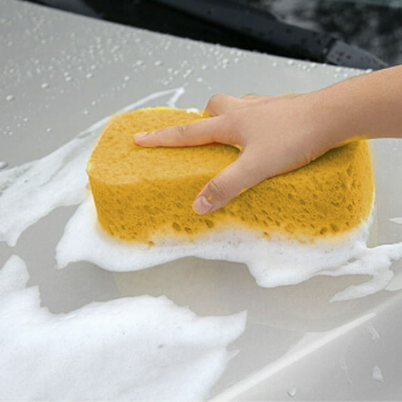 Usbinx Life High-Density Water-Absorbing Car Wash Sponge Coral Sponge Block for Car Cleaning Interior Glass Tires Multi-Purpose Household Cleaning Tool 23x12x6cm