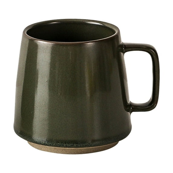 Usbinx Life Japanese Style Ceramic Mug Large Capacity 9x11cm Ergonomic Handle Dishwasher Safe Home Coffee Cup