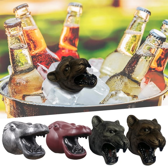 Usbinx Life Magnetic Wall Mount Bottle Opener Funny Hippo Head Fridge Magnet Beer Opener Novelty