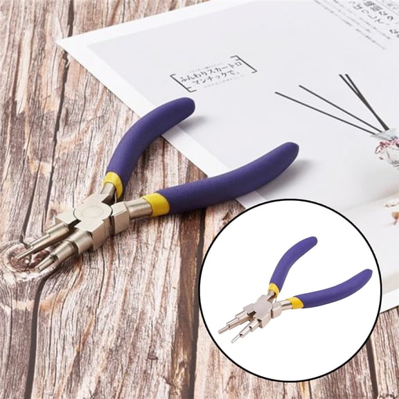 Usbinx Life Mini Multi Tool Pliers Carbon Steel Round Nose Pliers Multifunction Pocket Hand Tool for DIY Home Repair Camping Cutting Prying Screw Tightening Bottle Opener 1 Piece