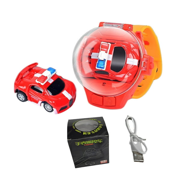 Usbinx Life Mini Remote Control Wristwatch Car Toy - USB Rechargeable 2.4GHz Watch RC Car with 30m Range, Interactive Fold-Out Vehicle