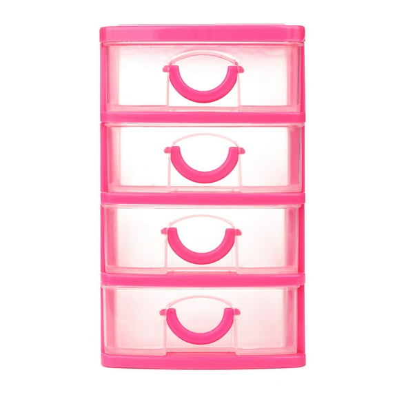 Usbinx Life Plastic Desktop Drawer Organizer Case for Small Items Jewelry Beads Pills Needles Keys Remote Control Storage Box Removable Dividers Stackable Multi Size 1 Pack