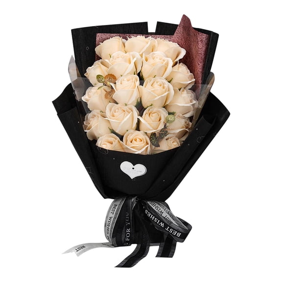 Usbinx Life Preserved Artificial Rose Bouquet Gift Box Set of 18 with Light Premium Valentine's Day Anniversary Birthday Floral Gift, Elegant Preserved Roses in Presentation Box