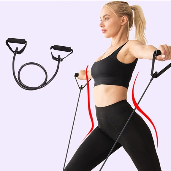 Usbinx Life Resistance Bands for Fitness Exercise Elastic Pull Rope Set Multicolor 5 Levels 10-30lbs Total Body Workout Portable Home Gym Equipment for Stretching Strength Training
