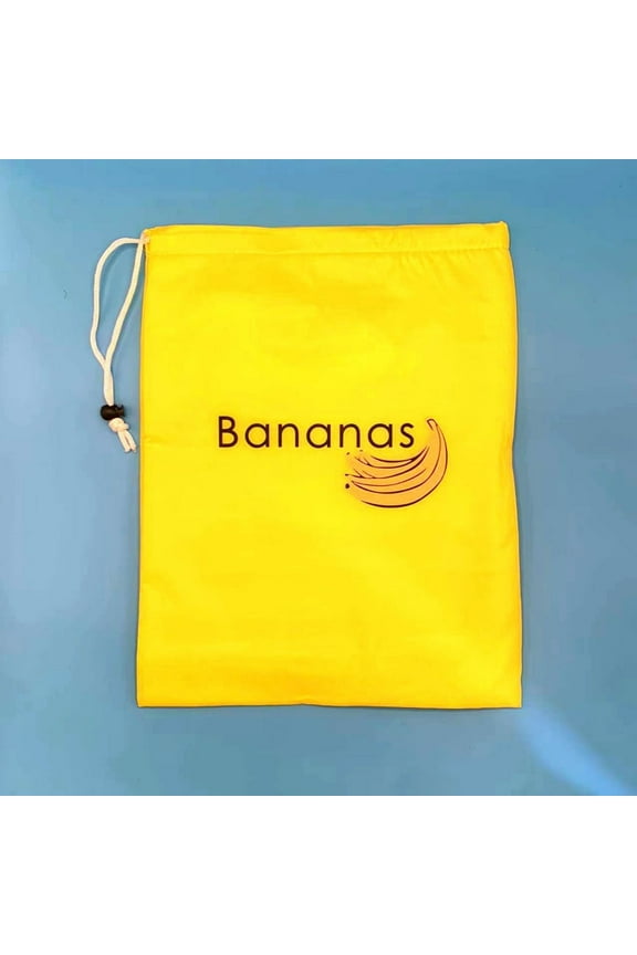 Reusable Banana Storage Freshness Bag Breathable Produce Keeper Ventilated Yellow Banana and Vegetable Saver Eco-Friendly Food Grade 1pc
