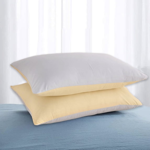 Usbinx Life Set of 2 Pillow Shams with Envelope Closure 48x74cm Washed Fabric