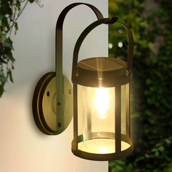 Usbinx Life Solar Hanging Lantern Outdoor Wall-Mountable IP44 Garden Light Decorative Patio Lamp