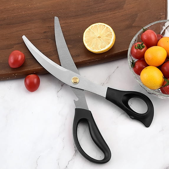 Usbinx Life Stainless Steel Kitchen Scissors Multipurpose Food Shears Heavy Duty 24x8.3cm Barbecue Poultry Herb Cutting Tool