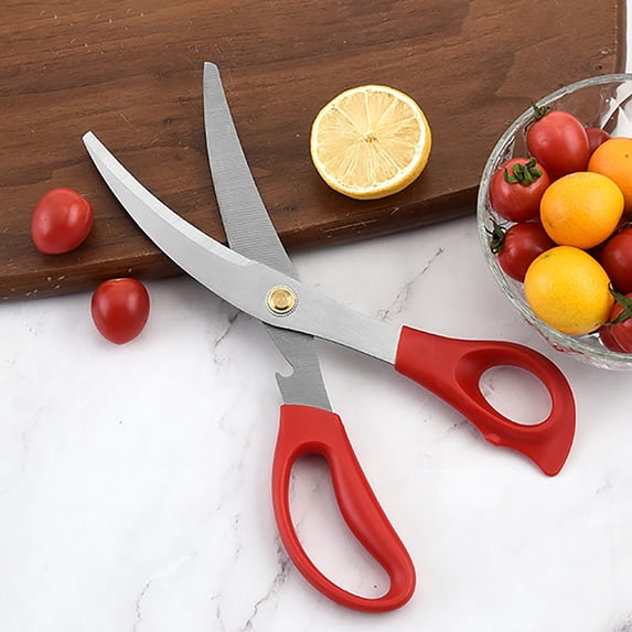 Usbinx Life Stainless Steel Kitchen Scissors Multipurpose Food Shears Heavy Duty 24x8.3cm Barbecue Poultry Herb Cutting Tool