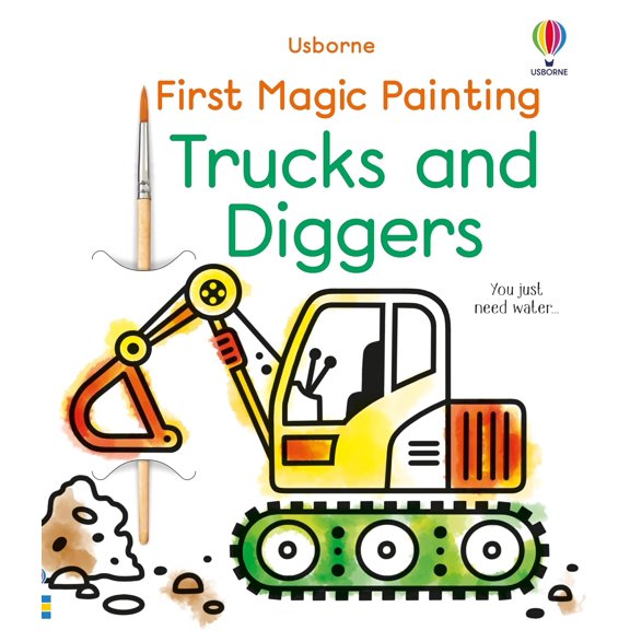 Usborne First Magic Painting - TRUCKS and DIGGERS