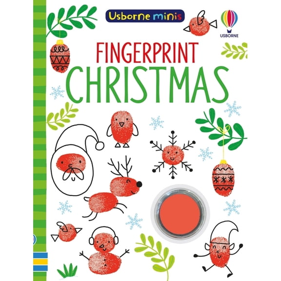 Usborne Minis Fingerprint Christmas, (Paperback)