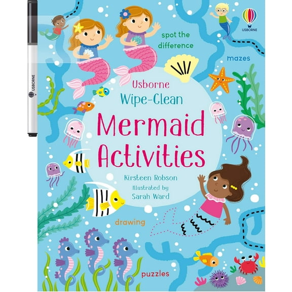 Usborne Wipe-Clean Activity Book: MERMAID ACTIVITIES