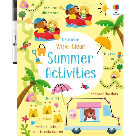 Usborne Wipe-Clean Activity Book: SUMMER ACTIVITIES