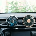 thumbnail image 1 of Uscallm 2Pcs Handheld Turbo Fan Usb Rechargeable, Usb Car Fan Night Light Vent Clip, 360° Rotating Air Circulator For Vehicle, 3 Speed Portable Mini Fan For Car Truck SUV, Rv Camping Travel Essential, 1 of 9