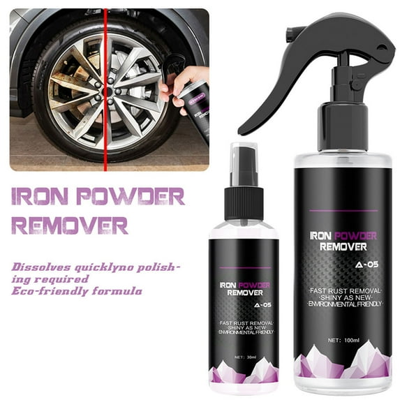 Uscallm 2Pcs Industrial Strength Rust Remover, Powerful Rust Remover Spray, Automotive Wheel Tire Rust Cleaner, Kitchen Stainless Steel Rust Prevention, Professional Metal Rust Treatment Solution