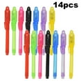 thumbnail image 1 of Uscallm 2Pcs Invisible Heat Disappearing Fabric Pen, Invisible Ink Pen 14 Pack,KidsSecret Message Pen Built-In LED Light, Fun Spy Gear ForChildren, EducationalToyForBoysAndGirls, 1 of 9