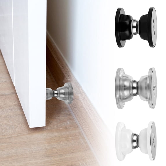 Uscallm 2Pcs Magnetic Door Stop Holder, Magnetic Door Stop For Motorhome, No Drill Installation Silicone Door Holder, Strong Magnetic Catch Campervan Door Lock