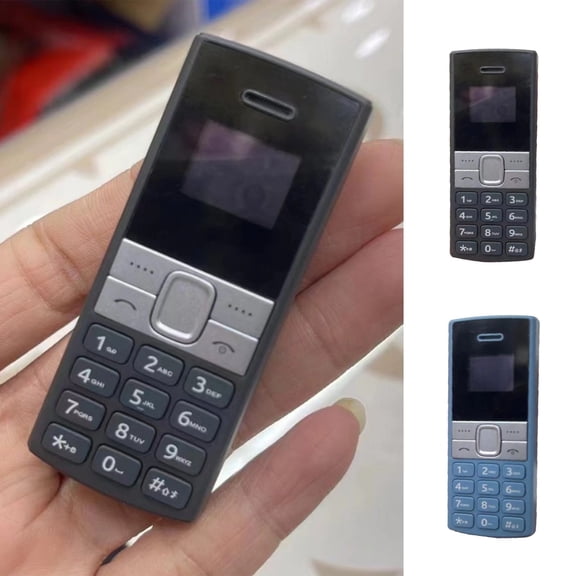 Uscallm 2Pcs Mini Bluetooth Dual Sim Phone, Bm150 Mini Cell Phone 2G, Teen Elderly Simple Keypad Phone, Dual SIM Bluetooth Dialer Mobile, Straight Mini Keypad Cell Phone