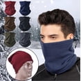 thumbnail image 1 of Uscallm 2Pcs Multifunctional Cold Proof Face Guard, Multifunctional Winter Face Mask, Cold Weather Outdoor Riding Gear, Breathable Ski Neck Gaiter, All Season Thermal Face Cover For Men Women, 1 of 9