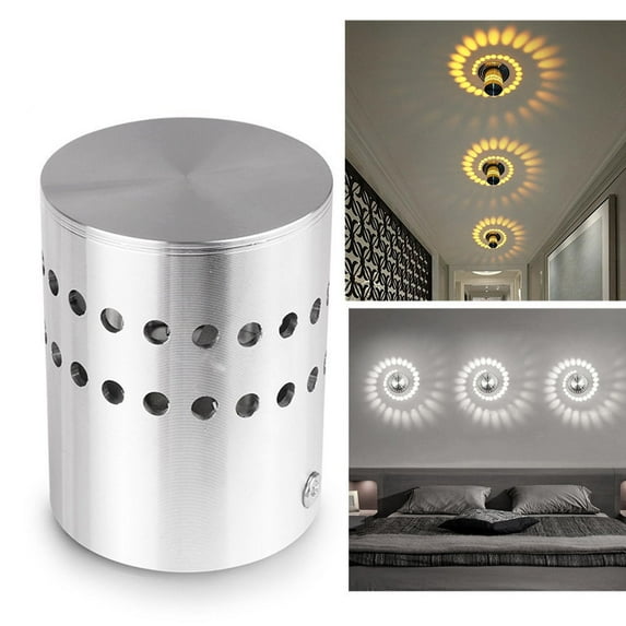 Uscallm 2Pcs Personalized Led Wall Lamp, Modern LED Wall Lamp, Spiral Hole Wall Light Home Decor, Energy Saving LED Luminaire Wall Fixture, Easy Install Wall Lighting For Living Room