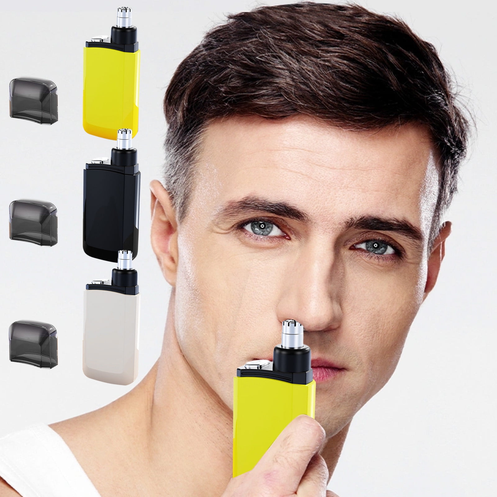 Uscallm 2Pcs USB Rechargeable Nose Hair Trimmer Portable Personal ...
