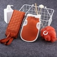 thumbnail image 1 of Uscallm under $5 3-Piece Exfoliating Bath Set, Bath Exfoliating Towel 3 Piece Set, Back Scrubbing Loofah Glove, Shower Body Scrubber, Bathing Massage Washcloth, Spa Bathroom Skin Care Kit, 1 of 2