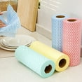 thumbnail image 1 of Uscallm under $5 4Pcs Disposable Kitchen Wipes, Disposable Kitchen Cleaning Cloths, Non-Woven Lazy Dishwashing Wipes, Reusable Wave Pattern Scrubber, Quick Dry Absorbent Dish Towel, 1 of 9
