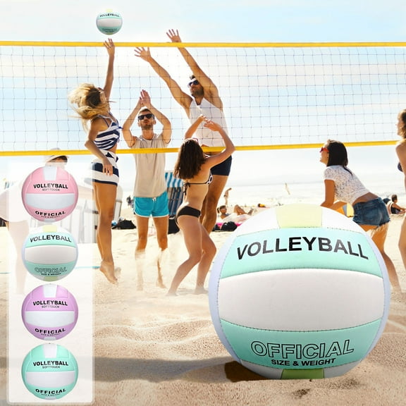 Uscallm under $5 4Pcs Soft Volleyball Beach Training, Volleyball Training Equipment, Professional Indoor Outdoor Sport Volleyball, Super Soft Beach Volleyball for Teen s