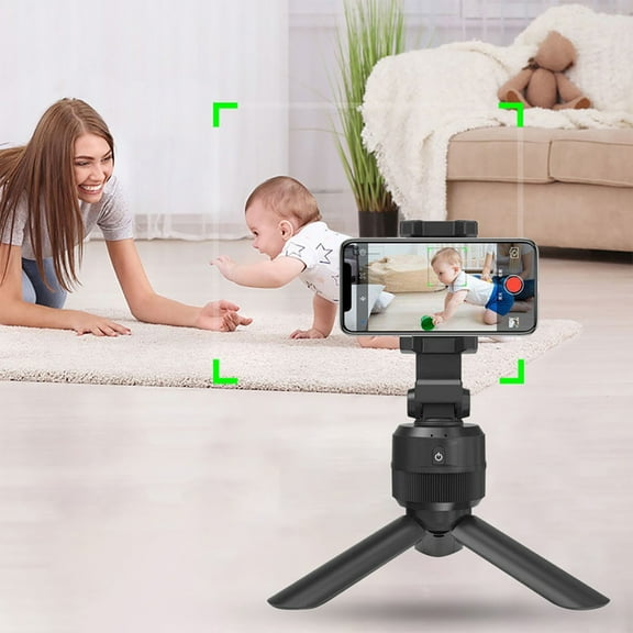 Uscallm under $5 Auto Tracking Tripod, Auto Tracking Smartphone Tripod, 360 Degree AI Face Tracking Selfie Stand, Motorized Motion Sensing Phone Holder, Bluetooth Remote Control Video Follow Shot