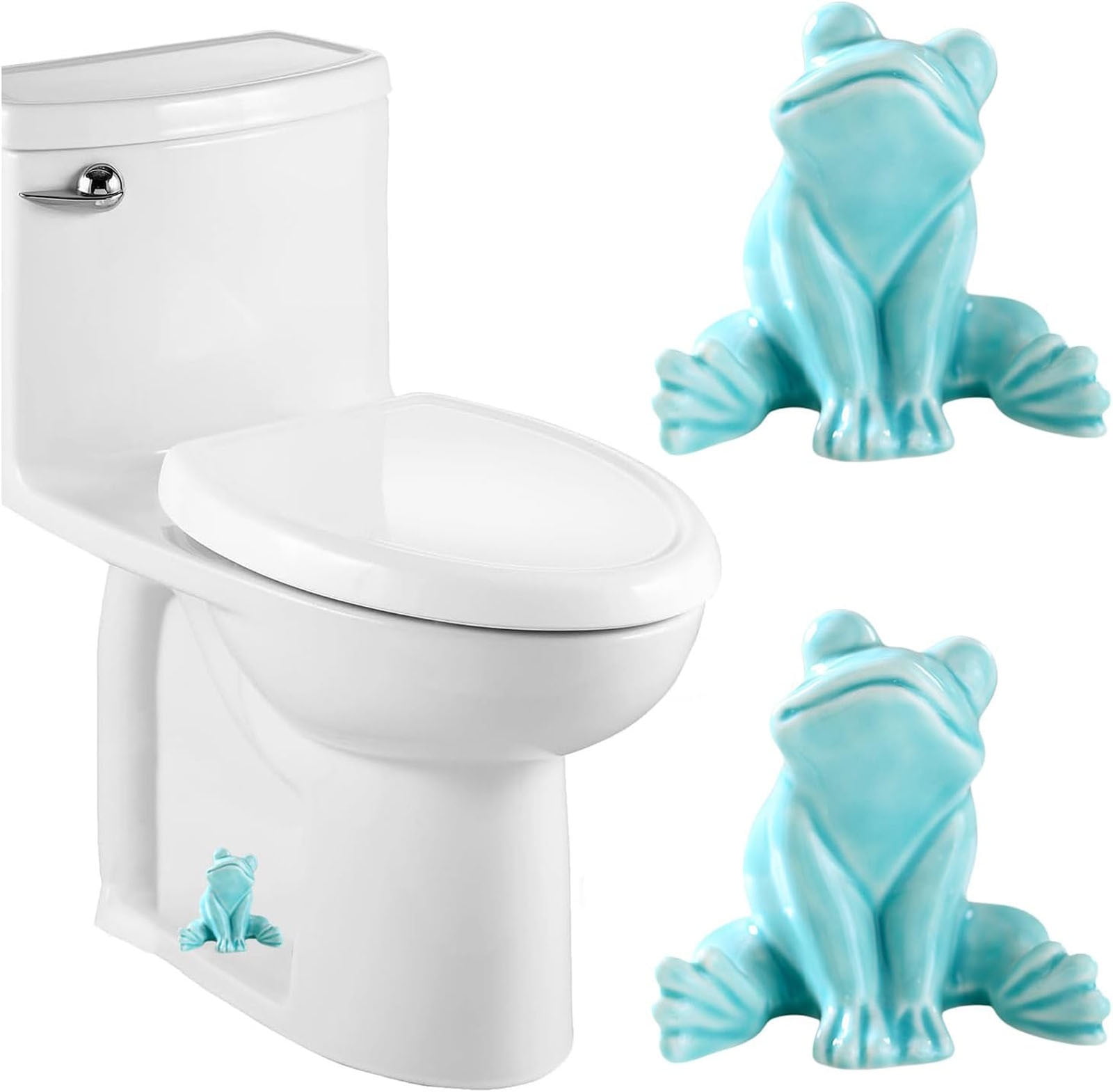 Uscallm under $5 Ceramic Toilet Bolt Caps, Ceramic Frog Toilet Bolt